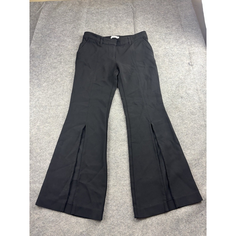 ALC A.L.C. Capen Split Leg Flare Dress Pants Trousers Black Womens 4 Sexy Classy